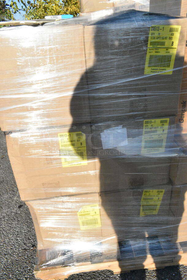 20 BRAND NEW! Boxes Including 09513-1 Polarpak 12 Compartment Clear Hinged PET Cupcake Take Out Container, AD32F Genpak 32 oz. Clear Hinged Deli Container with High Dome Lid, A818CTBL 18" Round Compartment Tray. 20 Times Your Bid!  - Image 3 of 9