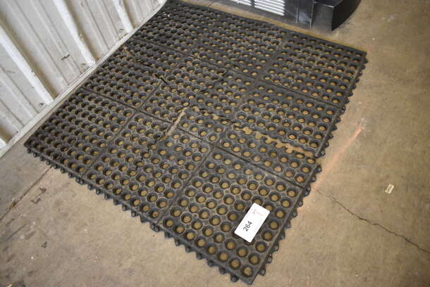 Black Anti Fatigue Floor Mat. 36x36x0.5 - Image 2 of 4