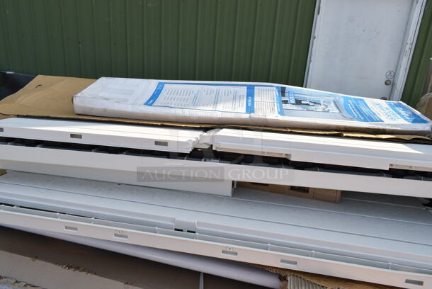 2 BRAND NEW SCRATCH AND DENT! Items; Curtron M-Series Strip Doors and Keter 17206126 XXL Wood Deck Box. 2 Times Your Bid! May Be Missing Pieces. - Image 2 of 6