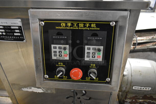 Jingmeihuayan JM-200 Stainless Steel Commercial Floor Style imitation Handmade Dumpling Bun Machine on Commercial Casters. 220 Volts.  - Image 5 of 8