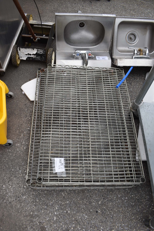 ALL ONE MONEY! Lot of 4 Chrome Finish Wire Shelves!  - Image 1 of 1