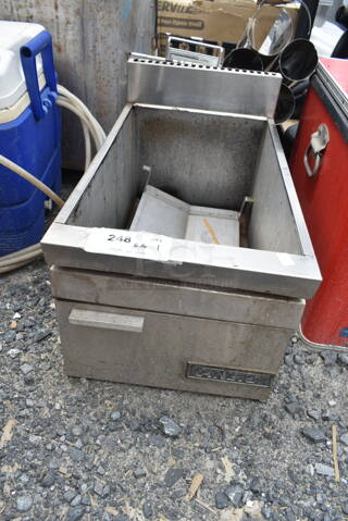 Stainless Steel Fryer? w/ Side Splash Guard. 