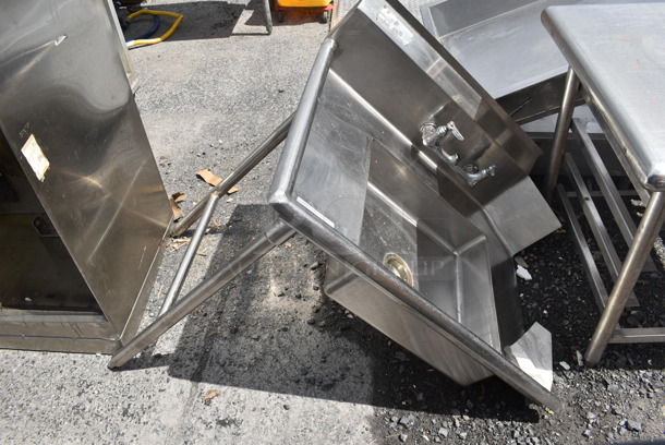 Advance Tabco Stainless Steel Commercial Left Side Dirty Side Dishwasher Table.