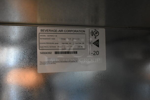 BRAND NEW SCRATCH AND DENT! Beverage Air DD78HC-1-B Stainless Steel Commercial Direct Draw Kegerator w/ 8 Hoses. Stock Picture Used as Gallery. 115 Volts, 1 Phase. Tested and Working! - Image 7 of 12
