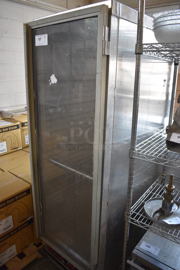 Avantco Metal Commercial Single Door Reach In Warming Cabinet on Commercial Casters. 21x33x67. Cannot Test - Unit Was Previously Hardwired - Image 4 of 5