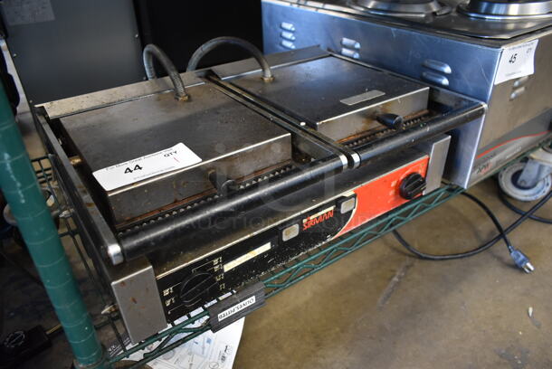 Sirman Stainless Steel Commercial Countertop Electric Powered Double Panini Press. 230 Volts. - Image 2 of 7