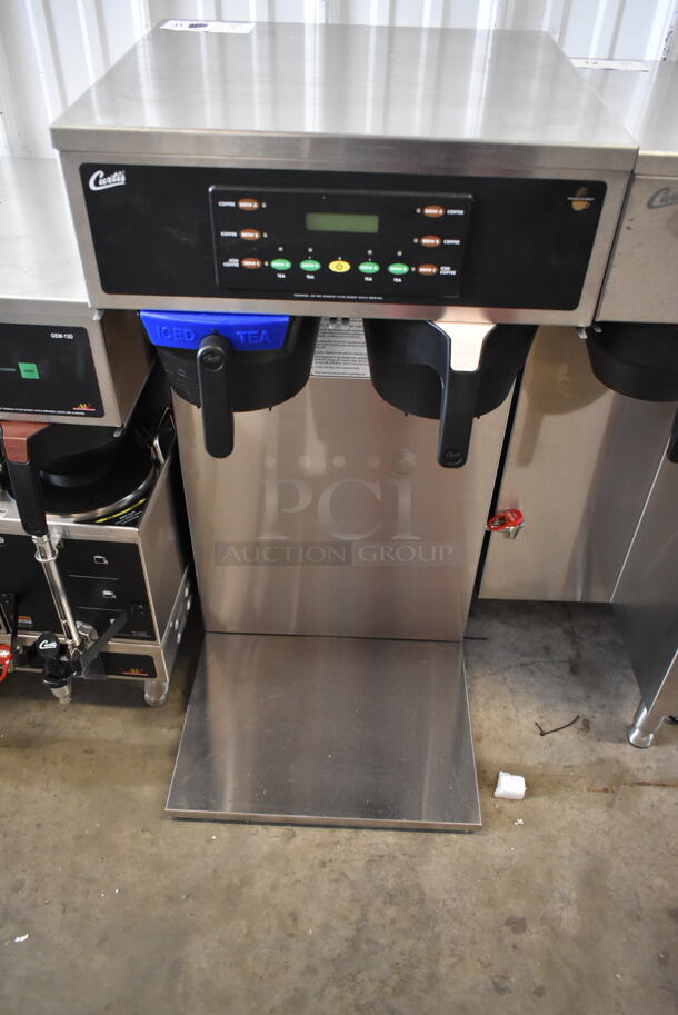 BRAND NEW SCRATCH AND DENT! Curtis CBHT Stainless Steel Commercial Countertop Double Coffee and Tea Machine w/ Hot Water Dispenser and 2 Poly Brew Baskets. 220 Volts, 1 Phase. - Image 2 of 9