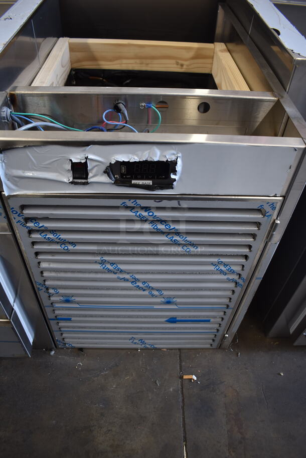 BRAND NEW SCRATCH AND DENT! 2022 Omniteam Low Voltage Lighting Refer Base and Cold Pans 4 Drawer Chef Base w/ Refrigerated Drop In. 208-230 Volt 1 Phase - Image 3 of 10