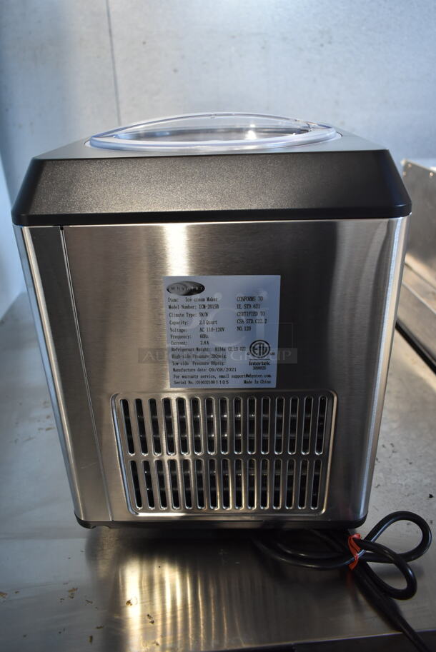 BRAND NEW SCRATCH AND DENT! Whynter ICM-201SB 2.1 Quart Countertop Automatic Ice Cream Maker. 110-120 Volts, 1 Phase. Tested and Working! - Image 6 of 7