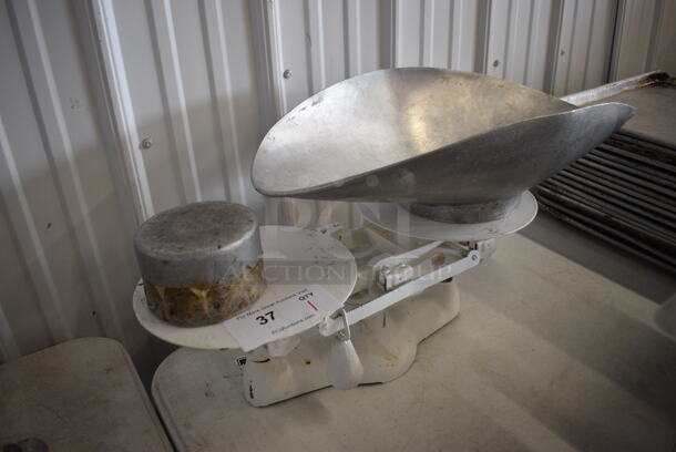 Metal Commercial Countertop Bakery Scale w/ Bowl and Weight. 19x9x6, 21x13x6 - Image 4 of 4