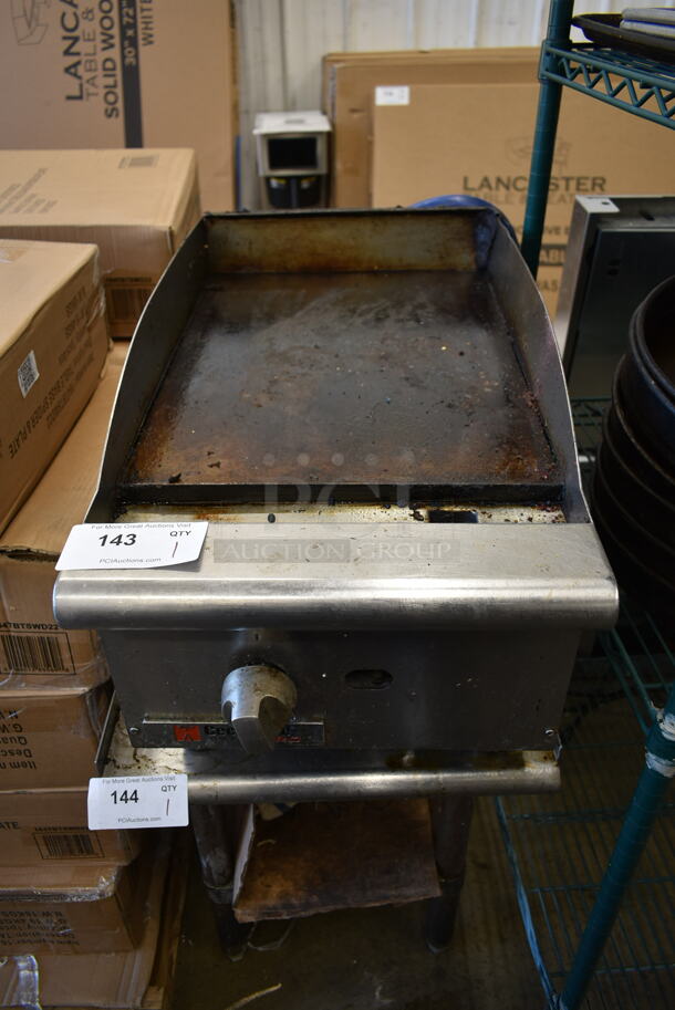 Cecilware Pro Stainless Steel Commercial Countertop Natural Gas Powered Flat Top Griddle. - Image 1 of 5