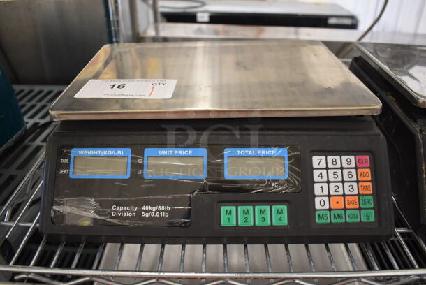ACS Metal Countertop Food Portioning Scale. 220 Volts, 1 Phase. 13.5x13x5. Tested and Working!