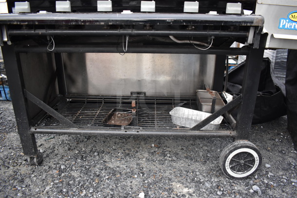 Weber Summit 270000 Metal Outdoor Propane Gas Powered Grill w/ Right Side Single Burner Range on Commercial Casters. Comes w/ Cover. 78x28x46 - Image 7 of 10