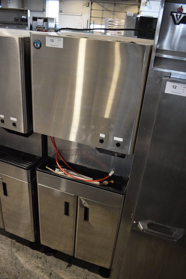 2018 Hoshizaki DCM-500BAH Stainless Steel Commercial Ice Maker and Dispenser on Hoshizaki SD-500 Cabinet Stand. 115-120 Volts, 1 Phase. 26x23x73 - Image 2 of 8