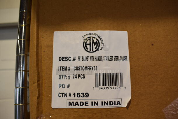 22 BRAND NEW IN BOX! American Metalcraft Metal Fry Basket Decorative Food Baskets. 5x5x9. 22 Times Your Bid! - Image 4 of 5
