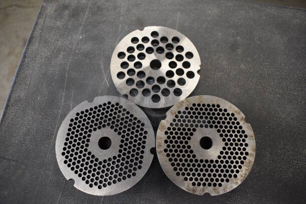 3 Metal Meat Grinder Plates. 4x4x1. 3 Times Your Bid! - Image 3 of 3