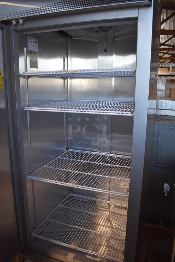 LIKE NEW! 2014 Fogel CR-23-SDF Stainless Steel Commercial Single Door Reach In Freezer. 115 Volts, 1 Phase. Unit Has Only Been Used a Few Times! Tested and Working! - Image 4 of 6