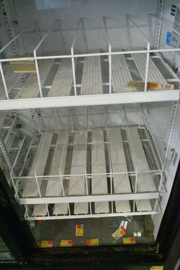 True GDM-41SL-54-LD Metal Commercial 2  Door Reach In Cooler Merchandiser w/ Poly Coated Racks. 115 Volts, 1 Phase. Tested and Working! - Image 3 of 5