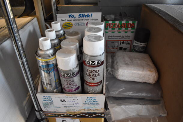 ALL ONE MONEY! Tier Lot of Various Items Including Cleaners, Envelopes and Wall Mounted Cigarette Receptacle - Image 3 of 12
