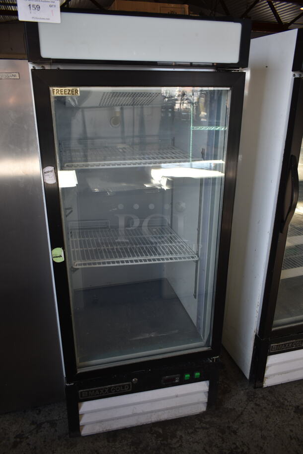 Maxx Cold Metal Commercial Single Door Reach In Cooler Merchandiser w/ Poly Coated Racks. Tested and Working! - Image 3 of 7