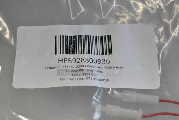 4 BRAND NEW SCRATCH AND DENT! Items Including HP3686701404 Berkel 01-404675-01158 Sharpening Assy, HP5908800936 Hobart 00-936547-00003 Probe And Switch Assy, HP7004108410 Vulcan 00-410841-00023 Valve,Combination,(Lp), HP3004992230 Vulcan 00-499223-00004 Basket, Twin Gr85. 4 Times Your Bid!  - Image 6 of 11