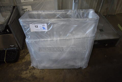 BRAND NEW SCRATCH AND DENT! 2 Crathco Poly Clear Refrigerated Beverage Machine Hoppers.
