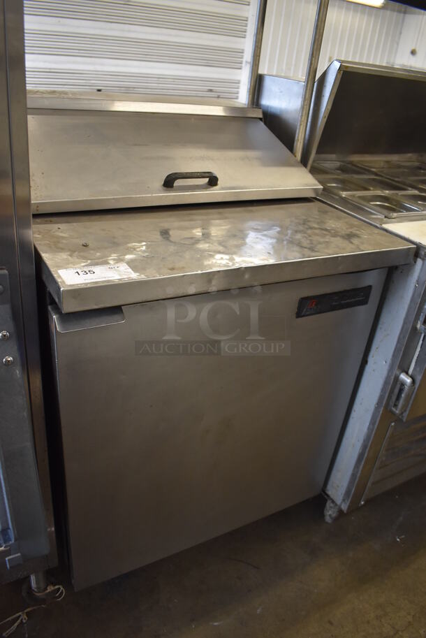 True TSSU-27-8 Stainless Steel Commercial Sandwich Salad Prep Table Bain Marie Mega Top. 115 Volts, 1 Phase. 28x30x42.5. Tested and Powers On But Does Not Get Cold - Image 3 of 6