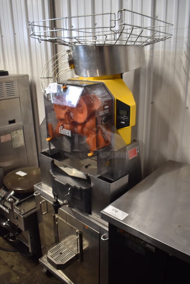 2016 Zumex 05228 Commercial Stainless Steel Speed Pro Tank Podium D&C Juicer Machine With 1 Door Cabinet On Commercial Casters. 115V. Tested And Working! - Image 3 of 8