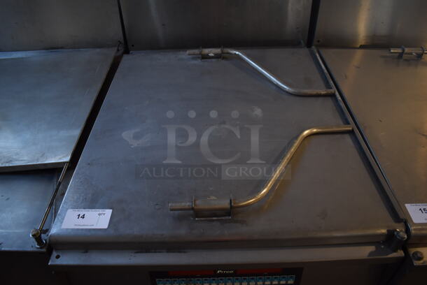 2013 Pitco Frialator DD 24R UFM Stainless Steel Commercial Natural Gas Powered Donut Fryer w/ Grease Trap. 72,000 BTU. 29x43x56 - Image 4 of 8