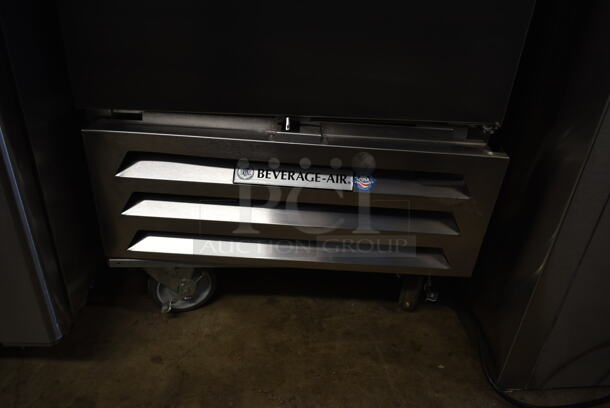 Beverage Air BHR12-1-SW Stainless Steel Commercial Single Door Reach In Cooler on Commercial Casters. 115 Volts, 1 Phase. Tested and Working!
 - Image 2 of 4