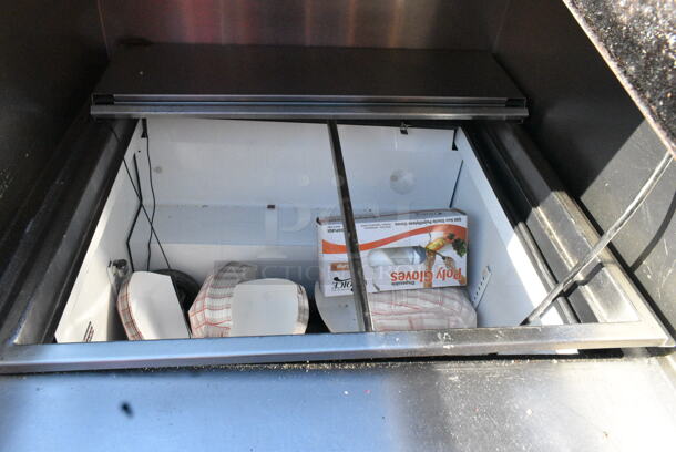 True TSSU-27-12M-B Stainless Steel Commercial Prep Table. 115 Volts, 1 Phase.  - Image 4 of 6