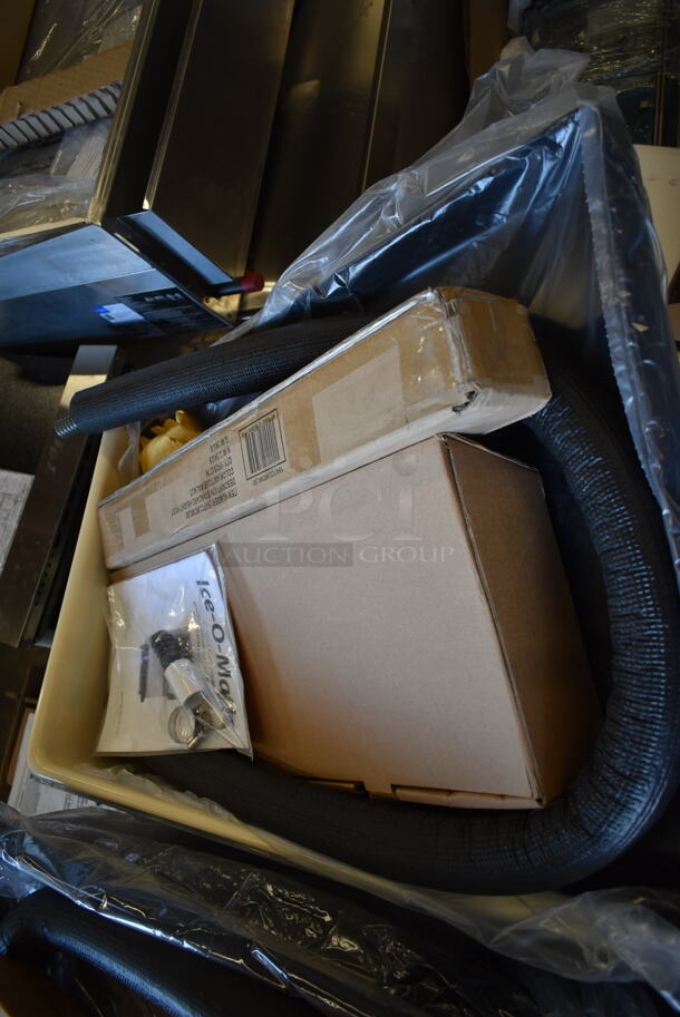 BRAND NEW SCRATCH AND DENT! Ice-O-Matic IOD150 Metal Commercial Countertop 22" Wide Countertop Ice Dispenser 150 lb. Capacity. 115 Volts, 1 Phase.  - Image 3 of 7