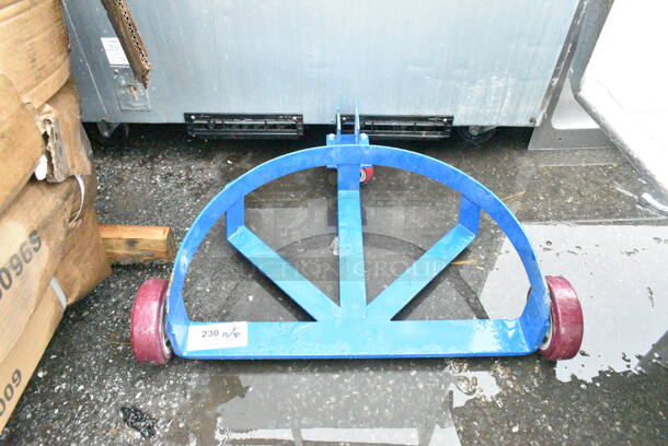 BRAND NEW SCRATCH AND DENT! Lavex 1,100 lb. Low-Profile Drum Caddy with Removable Bung Wrench Handle and Casters. Missing Handle. - Image 2 of 6