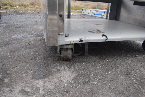 Metal Equipment Stand w/ Under Shelf on Commercial Casters. 27x23.5x19 - Image 4 of 4