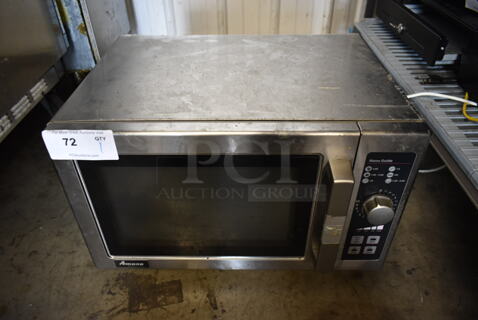 2020 Amana RCS10DSE Stainless Steel Commercial Countertop Microwave Oven. 120 Volts, 1 Phase. 