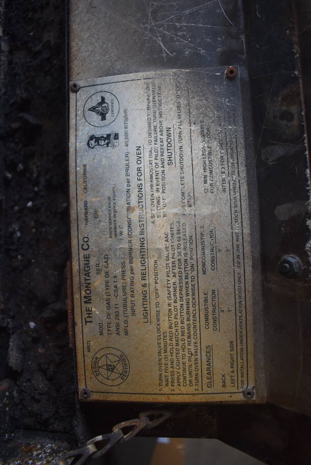 Montague 25P-2 Hearth Bake Legend Double Deck Natural Gas Powered Pizza Ovens with Stones. 2 Times Your Bid. - Image 10 of 11