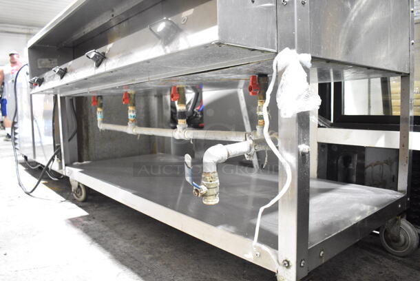 Vollrath 38104 Stainless Steel Commercial Floor Style Electric Powered 4 Bay Steam Table on Commercial Casters. 120 Volts, 1 Phase. Cannot Test Due To Plug Style - Image 4 of 9