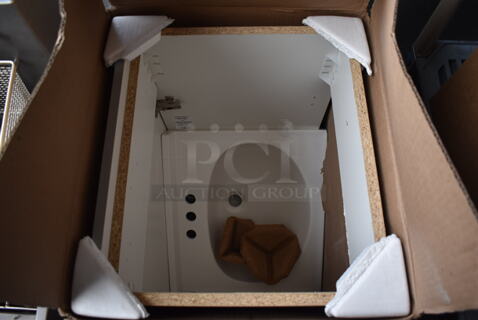 BRAND NEW SCRATCH AND DENT! Wood Pattern Cabinet and Sink. 18x16x33