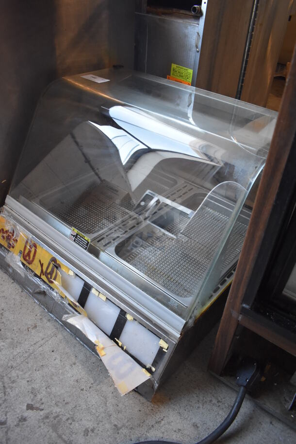 Stainless Steel Commercial Countertop Heated Display Case Merchandiser. 31x31x22. Tested and Working! - Image 4 of 5