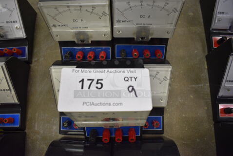13 Globe EDM-14 Amp Meteres in Red and Black. 13 Times Your Bid! (Main Building)