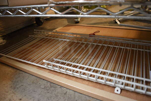 ALL ONE MONEY! Lot of White Wire Shelf and Bulletin Board! - Image 3 of 3