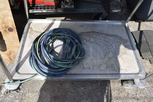 Metal 2 Tier Cart on Commercial Casters w/ Contents. - Image 5 of 5