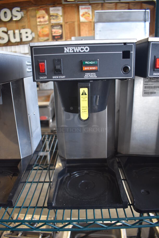Newco ACE-TC Stainless Steel Commercial Countertop Coffee Machine w/ Poly Brew Basket. 120 Volts, 1 Phase.