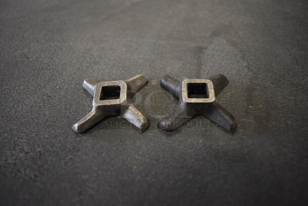 2 Metal Meat Grinder Knives. 2x2x0.5. 2 Times Your Bid! - Image 2 of 3