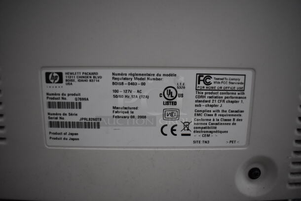 HP LaserJet 9040dn Countertop Printer. 100-127 Volts, 1 Phase. 29x25x24 - Image 12 of 12