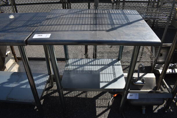 Stainless Steel Commercial Table w/ Metal Under Shelf. 30x24x35 - Image 1 of 4