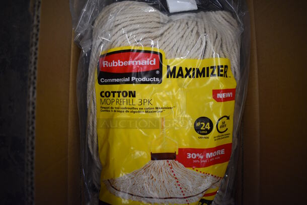 24 BRAND NEW IN BOX! Rubbermaid Maximizer Cotton Mop Refill Heads. 24 Times Your Bid!
 - Image 3 of 5