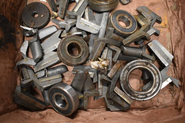 ALL ONE MONEY! Lot of Various Meat Grinder Knife Pieces! - Image 2 of 4