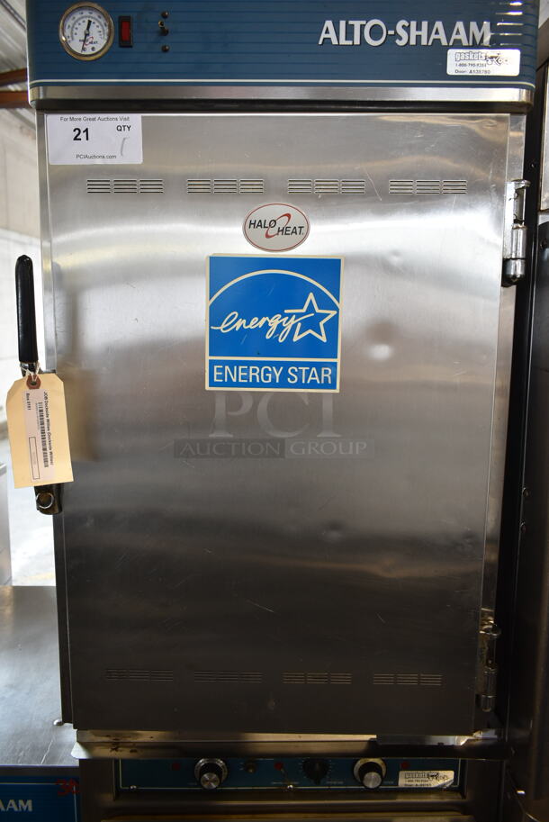 Alto Shaam 1000-TH/II Halo Heat ENERGY STAR Stainless Steel Commercial Cook N Hold Cabinet on Commercial Casters. 208/240 Volts, 1 Phase.  - Image 4 of 9