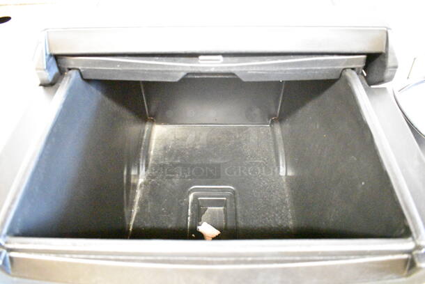 Choice 176ICBN125 Black Poly Insulated Portable Ice Cart on Commercial Casters.  - Image 6 of 8